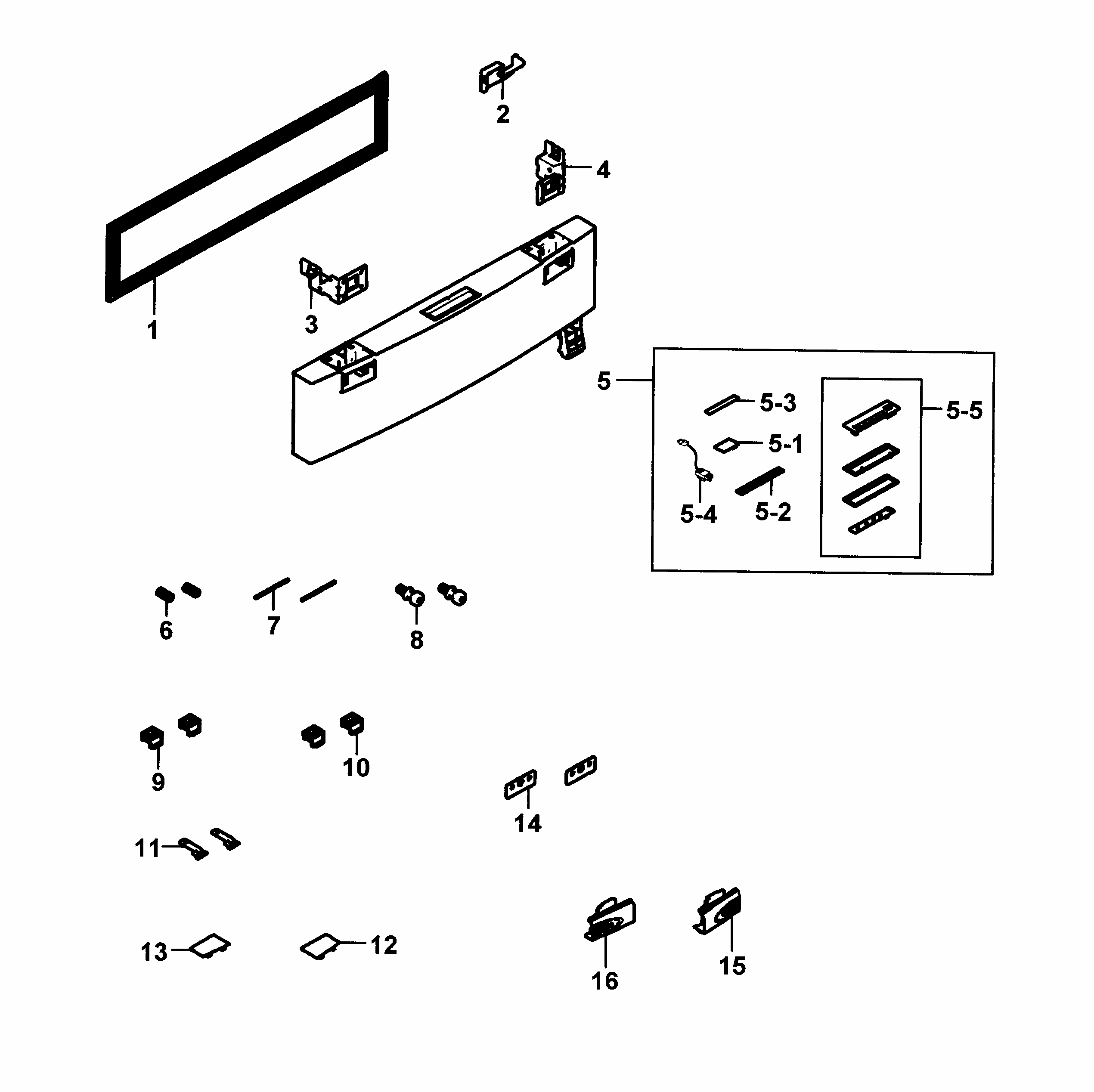 Flexzone Door Diagram and Parts List for AA-0000 Samsung Refrigerator