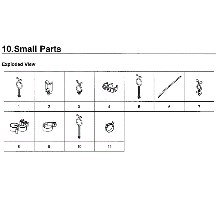 Small Diagram and Parts List for A5-01 Samsung Washer