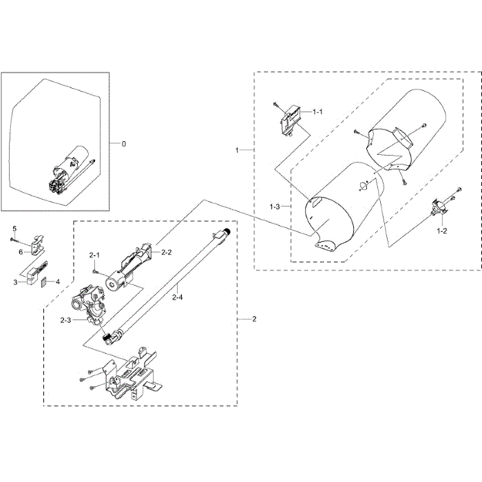 Duct Diagram and Parts List for DV50K8600GV A3-01 Samsung Dryer