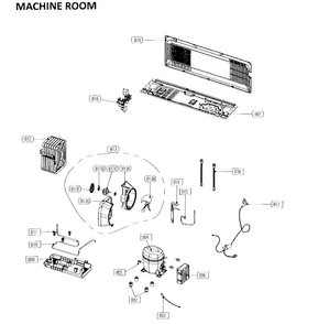 Compressor Asy Diagram and Parts List for 11173042610  Kenmore Refrigerator