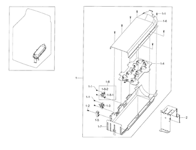 Duct Heater-electric Diagram and Parts List for A2-0001 Samsung Dryer