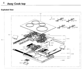 Part Location Diagram of DE92-03968A Samsung Main Power Control Board Assembly