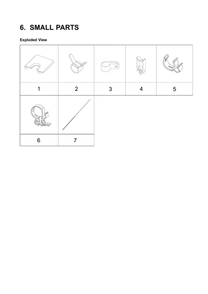 Small Parts Diagram and Parts List for US-03 Samsung Washer
