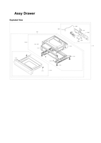 Drawer Assembly Diagram and Parts List for AA-02 Samsung Range