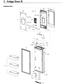 Part Location Diagram of DA82-02267A Samsung LED Printed Board Assembly