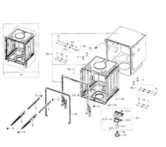 Part Location Diagram of DD67-00113B Samsung Door Guide Cap