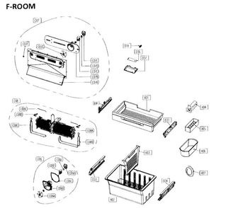 Part Location Diagram of 3014582500 Maytag Refrigerator freezer basket divider