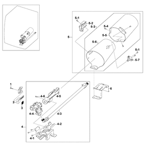 Heater Assembly Diagram and Parts List for DV520AGP XAA-01 Samsung Dryer
