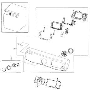 Control Panel Diagram and Parts List for DV511AER XAA-01 Samsung Dryer