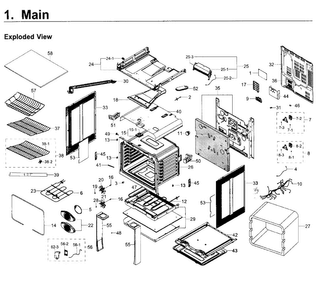 Part Location Diagram of DE92-03960B Samsung Main Power Control Board Assembly