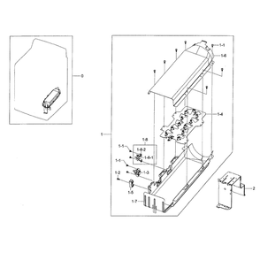 Duct And Burner Diagram and Parts List for A2-0002 Samsung Dryer