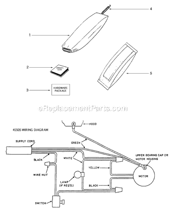 Page E Diagram and Parts List for  Sanitaire Upright Vacuum