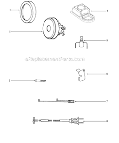 Page C Diagram and Parts List for  Sanitaire Canister Vacuum