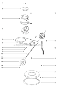 Page B Diagram and Parts List for SC6025A  Sanitaire Polisher Buffer