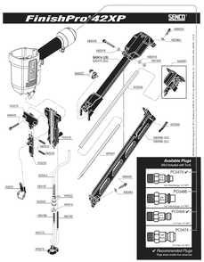 Diagram 1 Diagram and Parts List for 4G0001N Senco Nailer