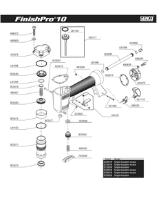 Part Location Diagram of BC0582 Senco Valve