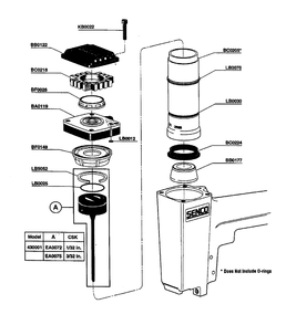 Diagram 3 Diagram and Parts List for 430001 Senco Nailer
