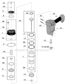 Page A Diagram and Parts List for  Senco