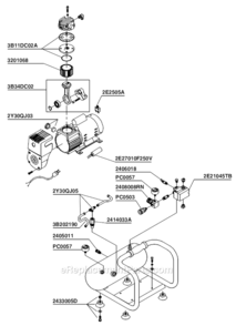 Page A Diagram and Parts List for  Senco Compressor