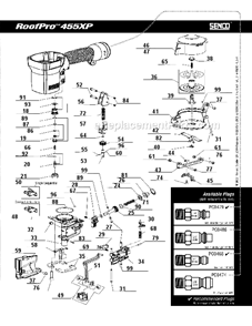 Part Location Diagram of HC0365 Senco Pin