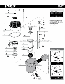 Part Location Diagram of KB4261 Senco Spring