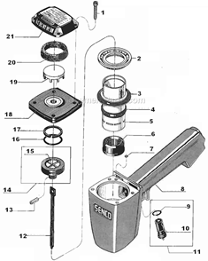 Part Location Diagram of YJ0035 Senco Retrofit Cylinder Kit