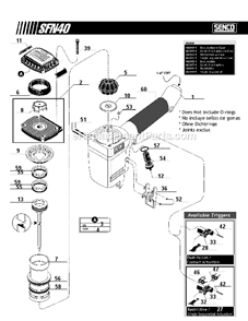 Part Location Diagram of HC0050 Senco Trigger