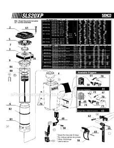 Part Location Diagram of HB0232 Senco Safety Element