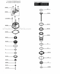 Page B Diagram and Parts List for  Senco Nailer