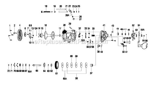 Part Location Diagram of 1224903 Abu Garcia Spool Tension Control Cap