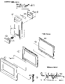 Part Location Diagram of K603L5M40AP Panasonic Control pcb assy