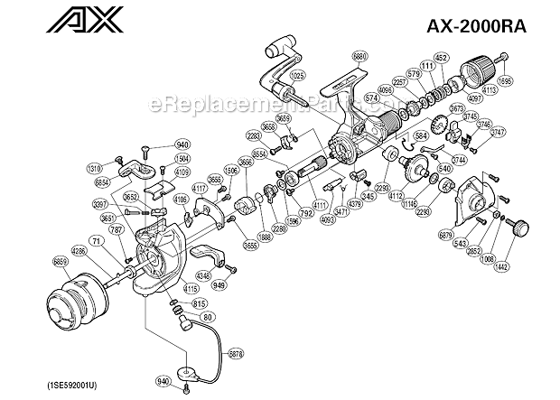 Anti-reverse Ratchet 107ZH - OEM Shimano - eReplacementParts.com