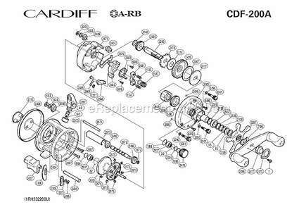 Part Location Diagram of 10QG0 Shimano Screw