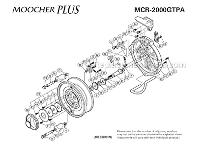 Part Location Diagram of RD0133 Shimano Anti-Reverse Pawl Spacer