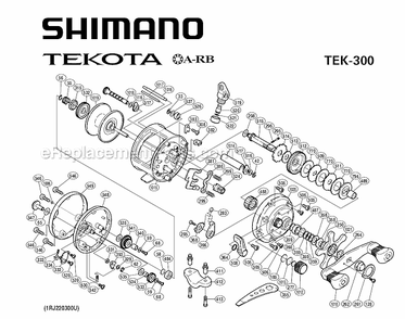 Part Location Diagram of 104MT Shimano Click Spring