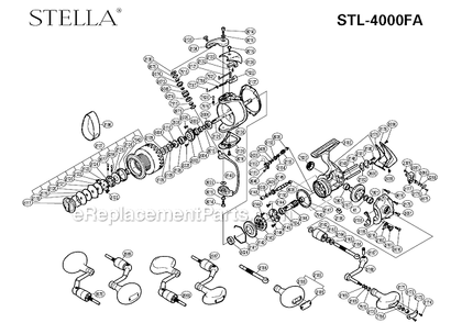 Part Location Diagram of 10B8A Shimano DRAG WASHERS RETAINER