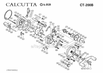 Part Location Diagram of 10Q0U Shimano Drive Gear