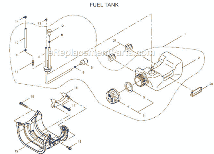 Page F Diagram and Parts List for After S/N 4100001 Shindaiwa Trimmer