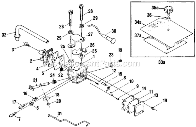 Page H Diagram and Parts List for  Shindaiwa Chainsaw
