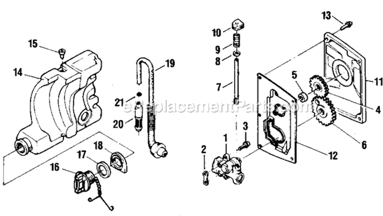 Page F Diagram and Parts List for  Shindaiwa Chainsaw