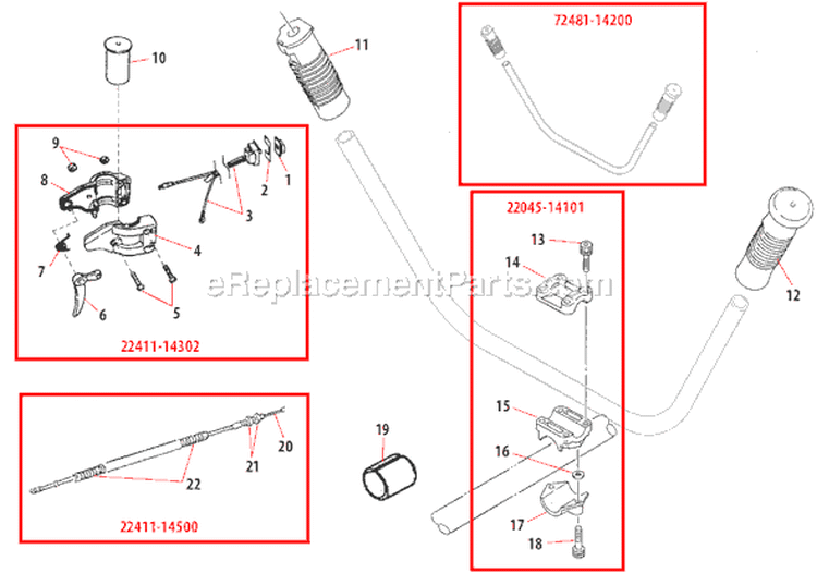Page I Diagram and Parts List for  Shindaiwa Brush Cutter