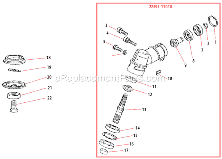 Page I Diagram and Parts List for  Shindaiwa Brush Cutter