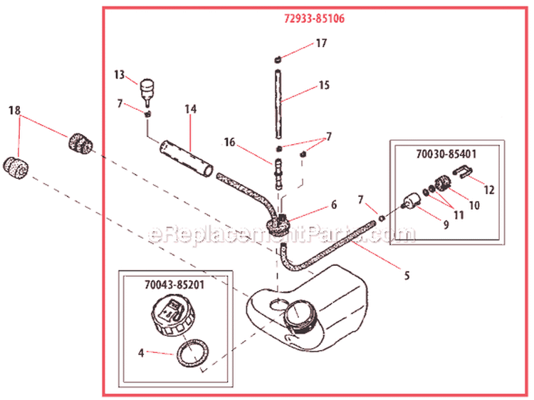 Page H Diagram and Parts List for  Shindaiwa Leaf Blower / Vacuum
