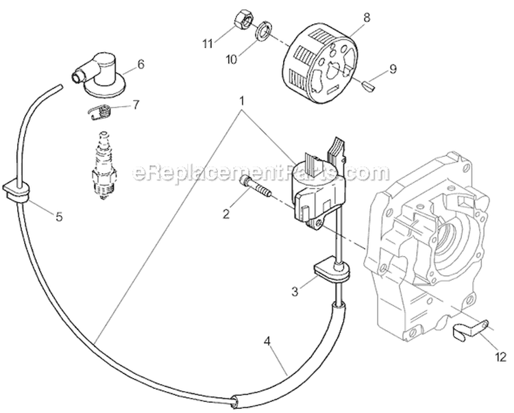 Page E Diagram and Parts List for  Shindaiwa Leaf Blower / Vacuum