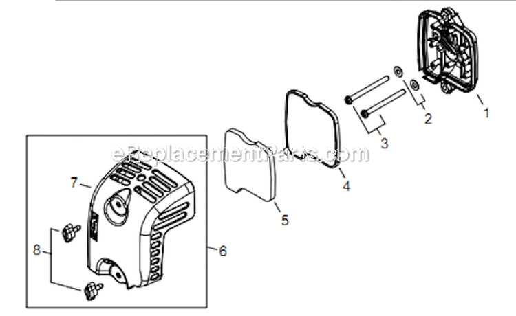 Page J Diagram and Parts List for T16011001001 - T16011999999 Shindaiwa Water Pump