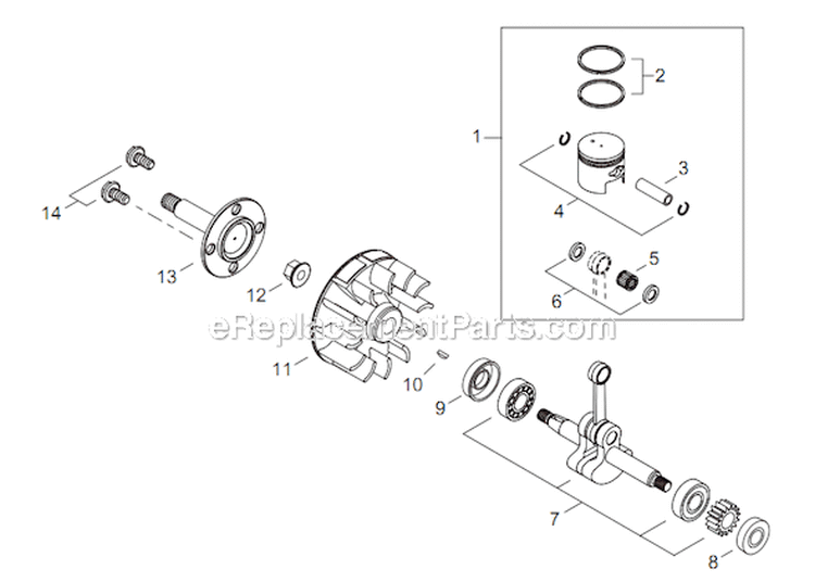 Page C Diagram and Parts List for T16011001001 - T16011999999 Shindaiwa Water Pump