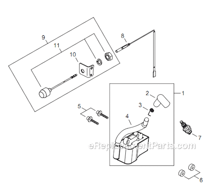 Page F Diagram and Parts List for T16011001001 - T16011999999 Shindaiwa Water Pump