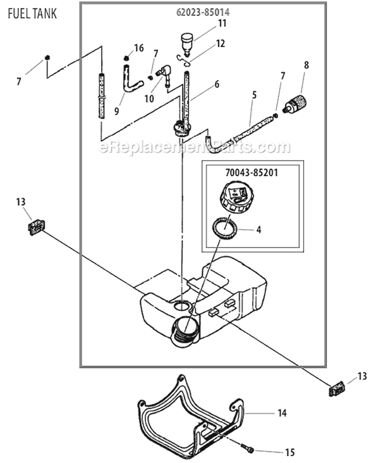 Page G Diagram and Parts List for  Shindaiwa Trimmer