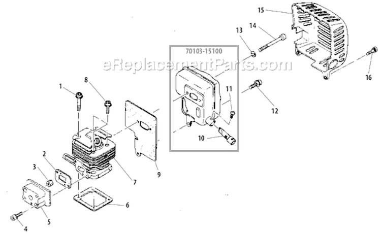 Page A Diagram and Parts List for  Shindaiwa Power Broom