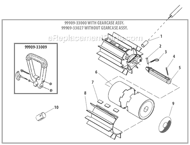 Page J Diagram and Parts List for  Shindaiwa Power Broom